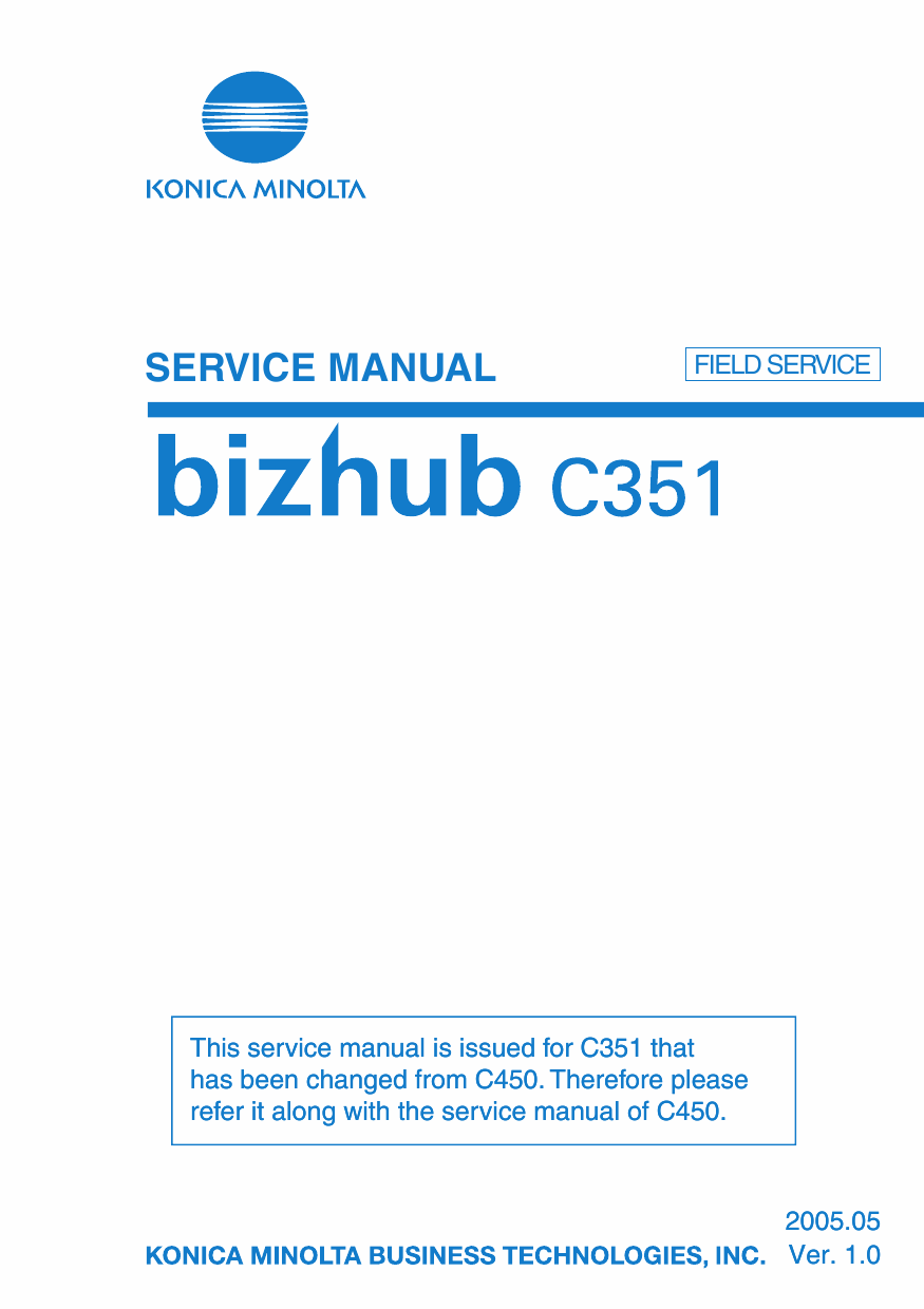 Konica-Minolta bizhub C351 FIELD-SERVICE Service Manual-1